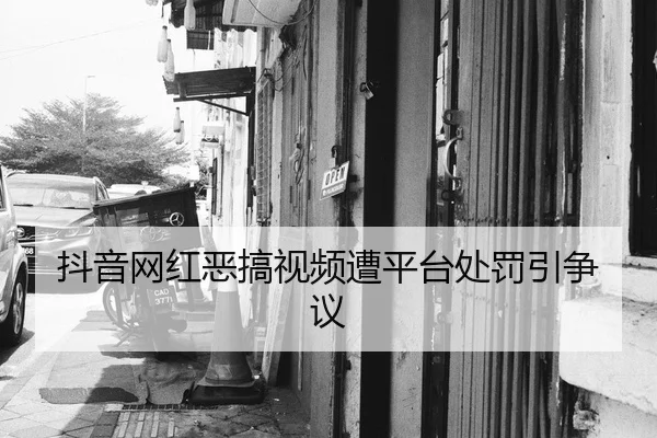 抖音网红恶搞视频遭平台处罚引争议